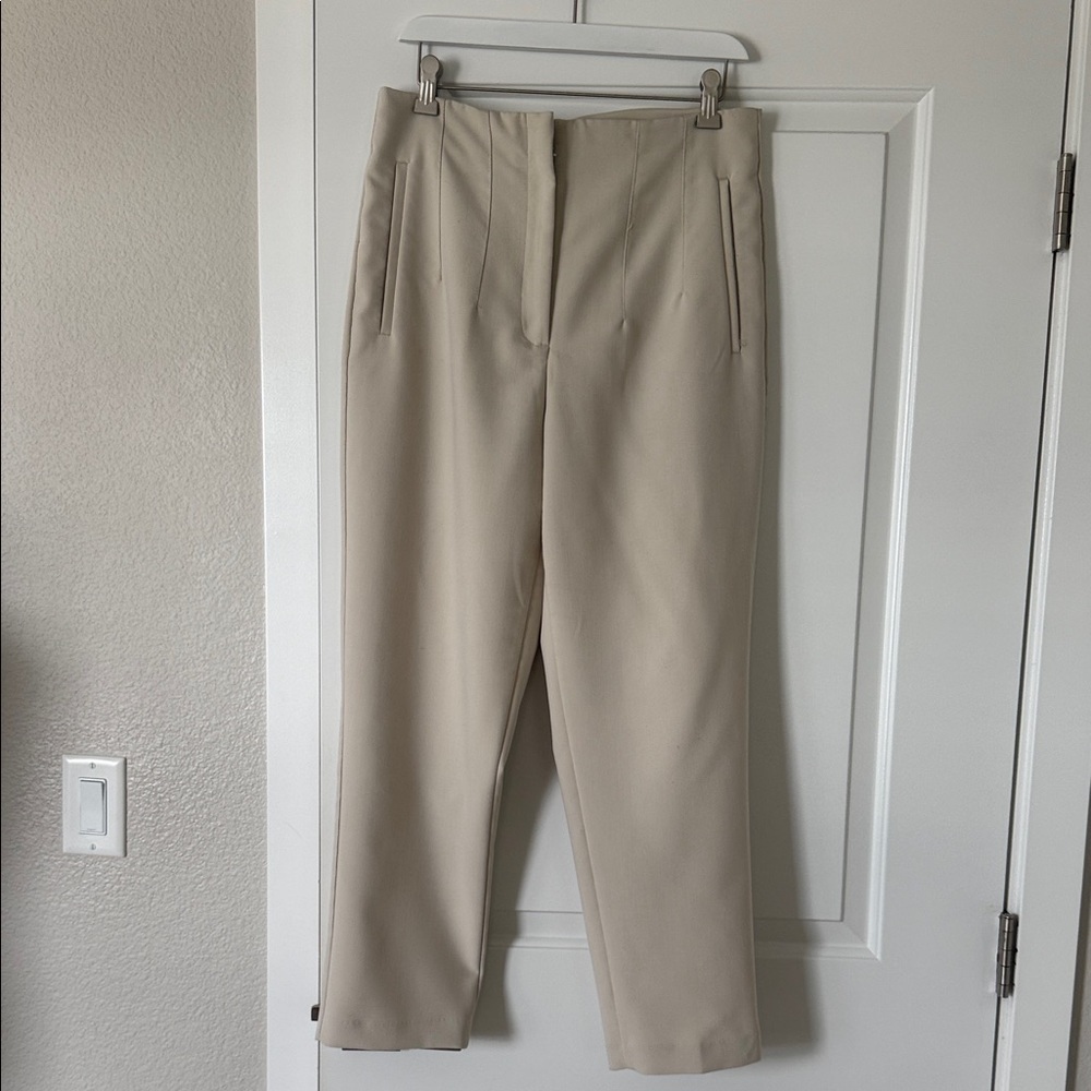 Zara Cream Trousers - Picture 8 of 13